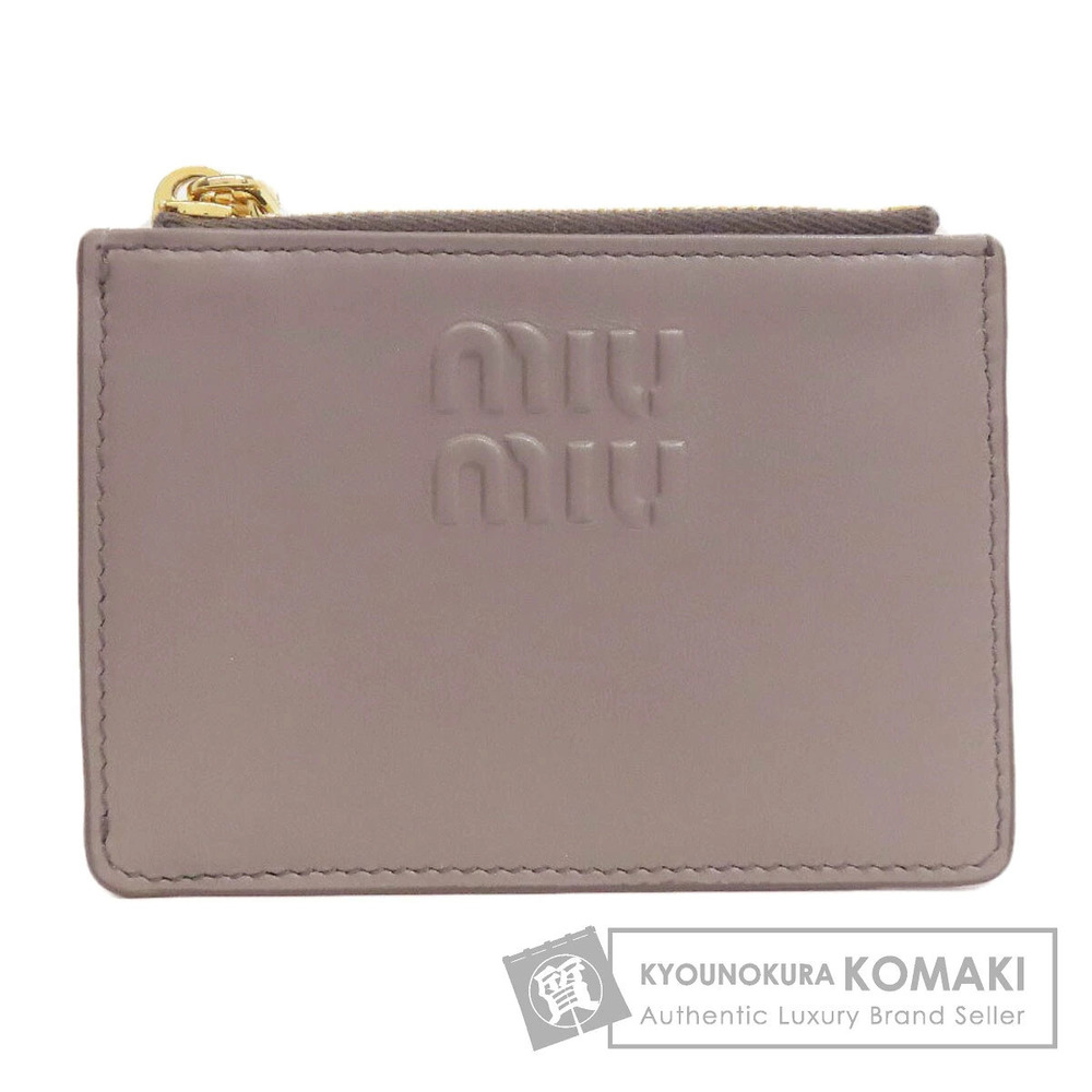 Miu Miu Card Case Wallet Leather